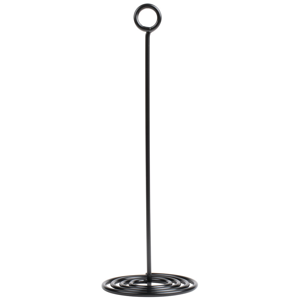 American Metalcraft NSB12 12" Black Swirl Base Card Holder