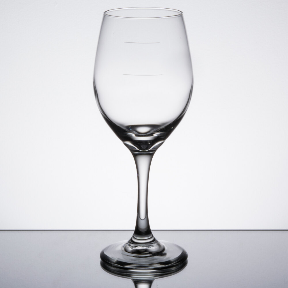Libbey 3057-1178N Perception 11 oz. Wine Glass with Pour Lines - 24/Case