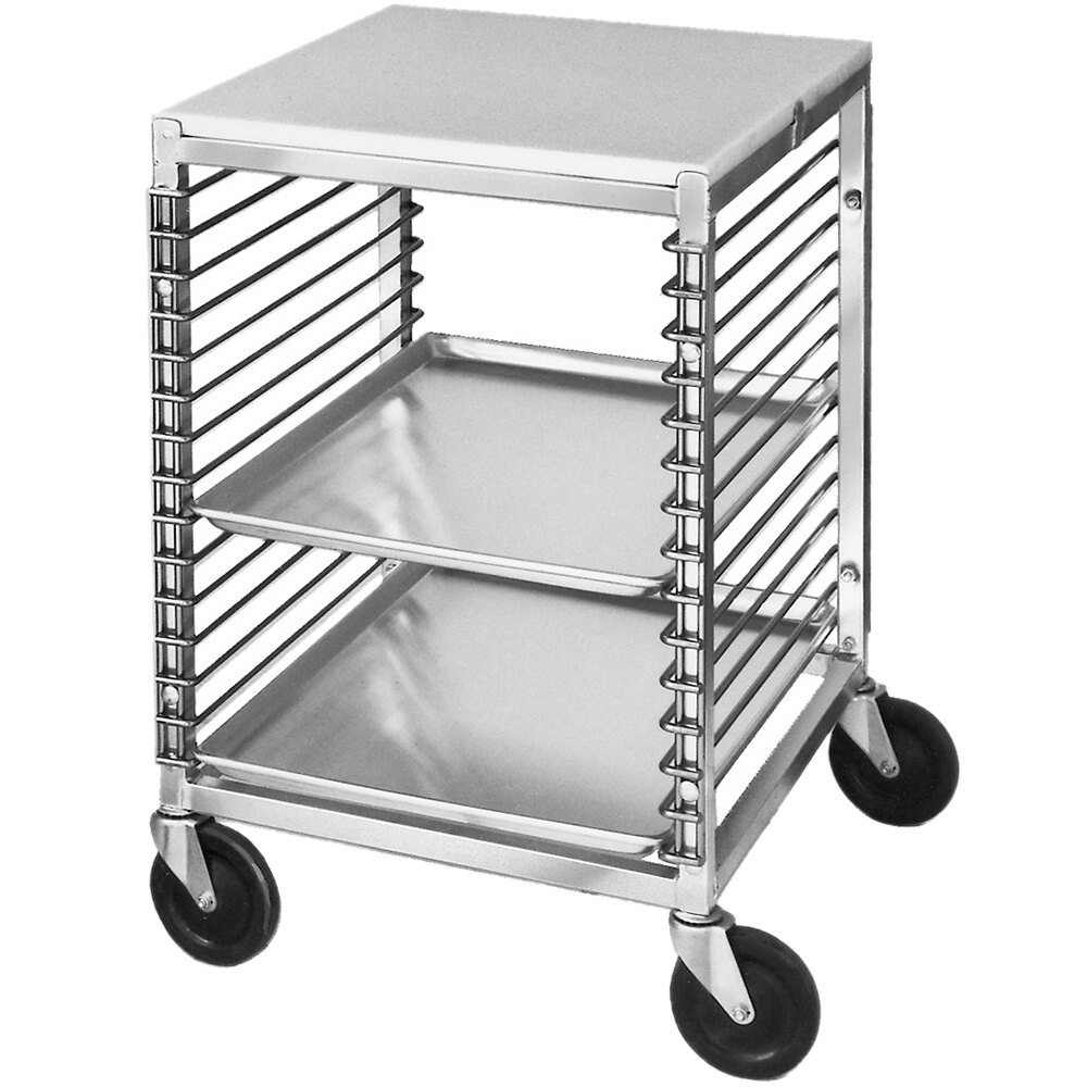 Channel 567/P 15 Pan End Load Undercounter Prep Top Sheet / Bun Pan Rack - Assembled