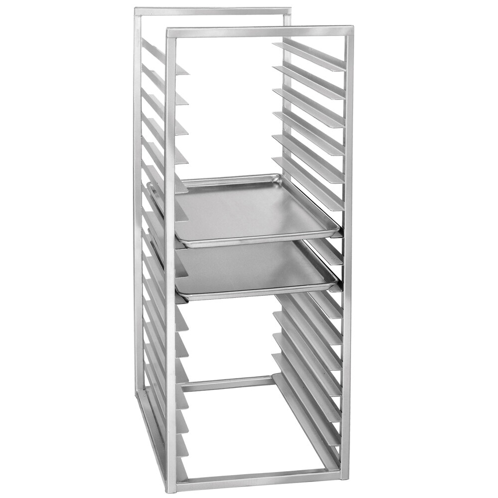 Channel RIR-16KD 16 Pan Aluminum End Load 20 1/2" x 23" x 51" Sheet / Bun Pan Rack for Reach-Ins - Unassembled