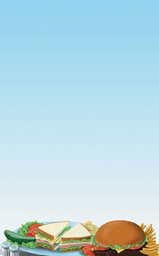 Choice 8 1/2" x 14" Menu Paper - Coffee Shop Themed Table Setting Design Middle Insert - 100/Pack