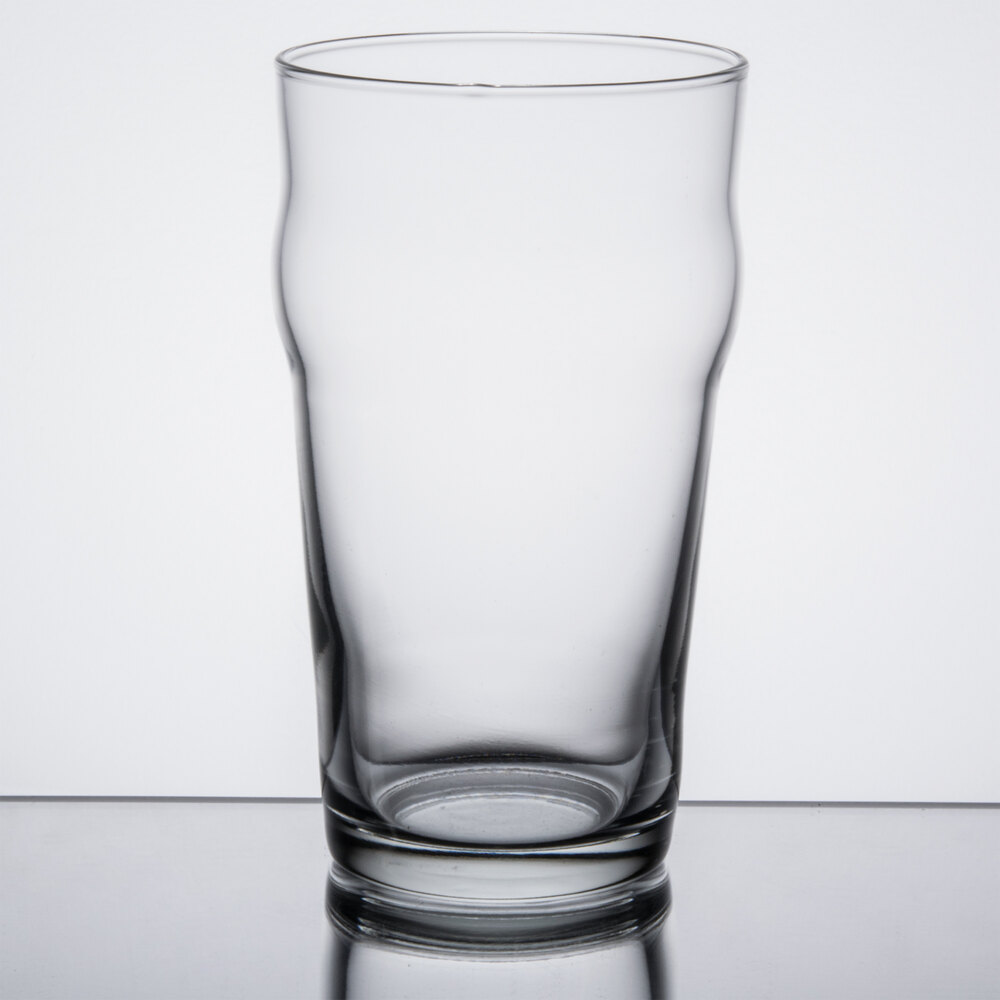 Libbey 14801HT No-Nik 20 oz. Customizable English Pub / Nonic Glass - 36/Case