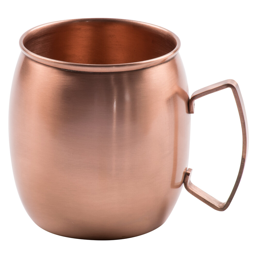 Clipper Mill by G.E.T. CPRMUG-01 16 oz. Brushed Copper Moscow Mule Mug