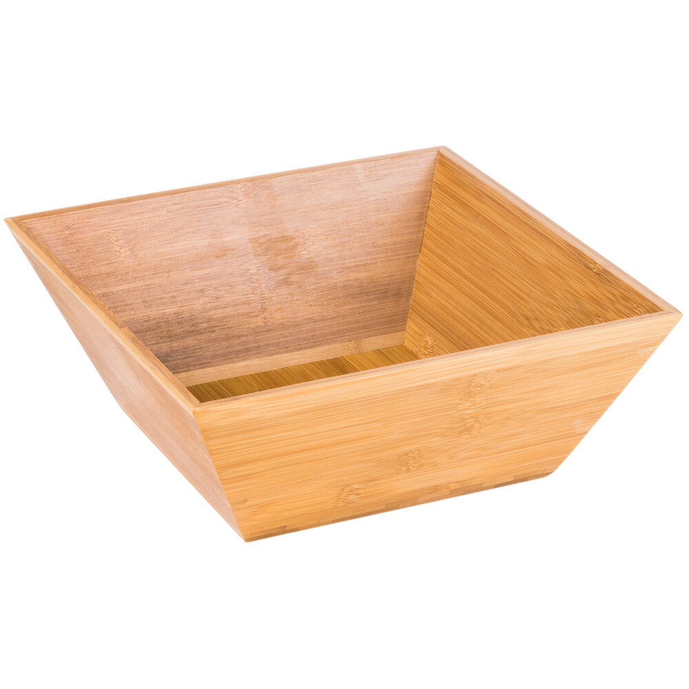American Metalcraft BAM124 Square Bamboo Bowl - 12" x 4 1/2"
