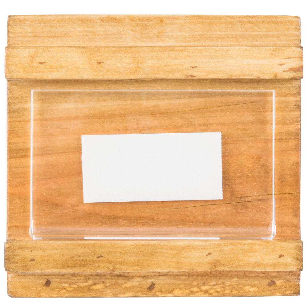 Cal-Mil 3483-23-99 Madera Rustic Pine 3 1/2" x 2" Displayette