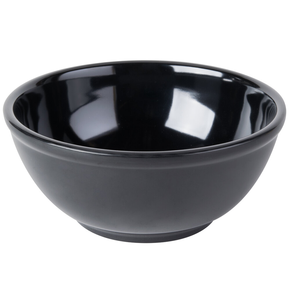 Cal-Mil 418-8-13 Black 8" Round Melamine Bowl