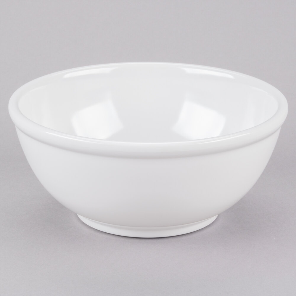 Cal-Mil 418-8-15 White 8" Round Melamine Bowl