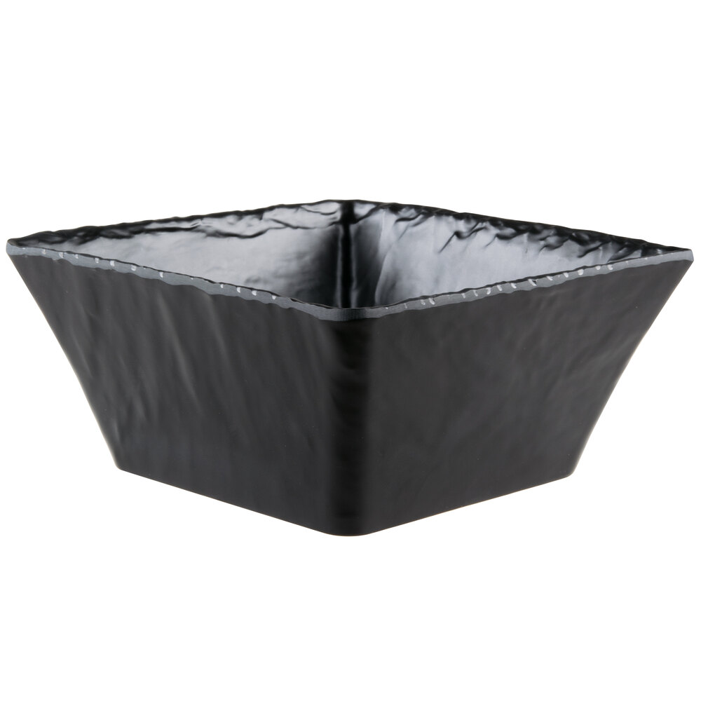 Cal-Mil 3498-8-65M Faux Slate 8" Square Bowl