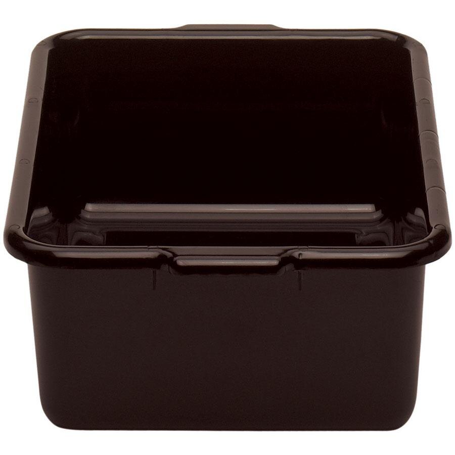 Cambro 21157CBR131 Regal Cambox 21" x 15" x 7" Dark Brown Plastic Bus Tub