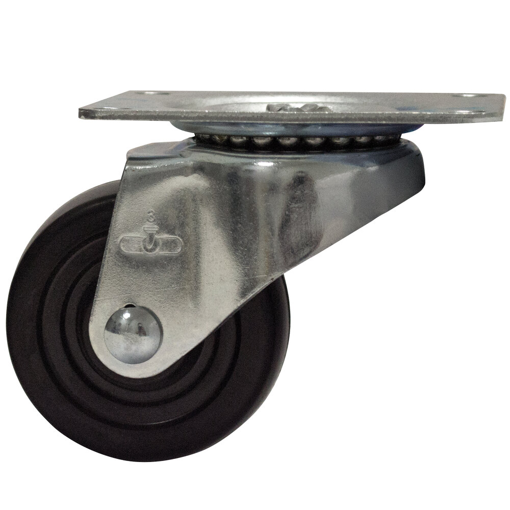 Advance Tabco RA-50 3" Bun Pan Dolly Swivel Plate Caster