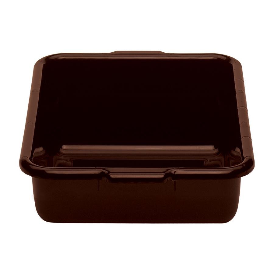 Cambro 1722CBR131 Regal Cambox 22" x 17" x 5" Dark Brown Plastic Bus Tub
