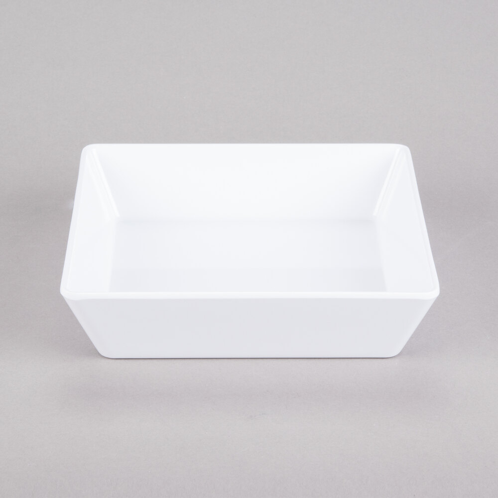 American Metalcraft MELSQ8 Endurance 36 oz. Square Shallow Melamine Serving Bowl