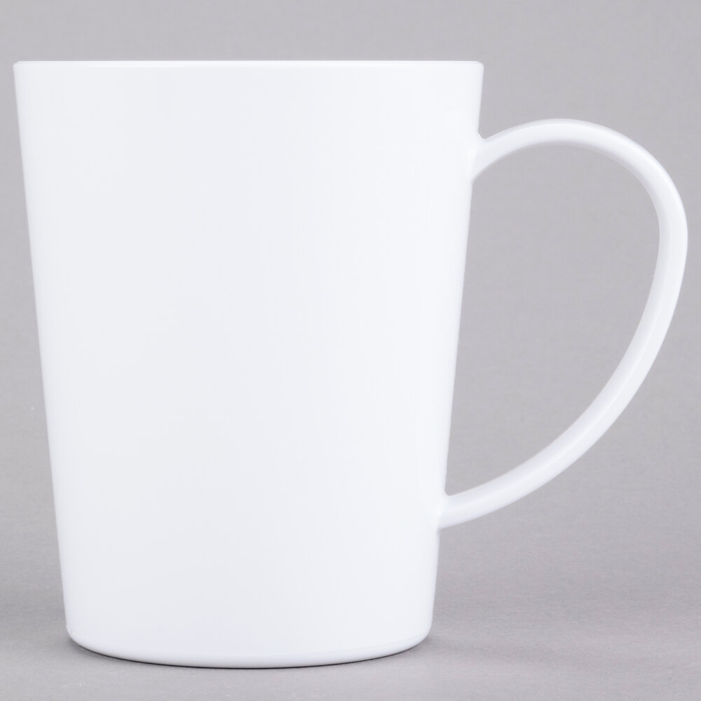 Carlisle 4306802 12 oz. White Tritan™ Mug - 12/Case