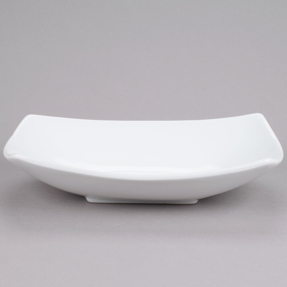 American Metalcraft Prestige SQVL914 Oval Stoneware Serving Bowl 14" x 9"