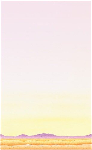 Choice 8 1/2" x 11" Menu Paper - Southwest Themed Cactus Design Middle Insert - 100/Pack