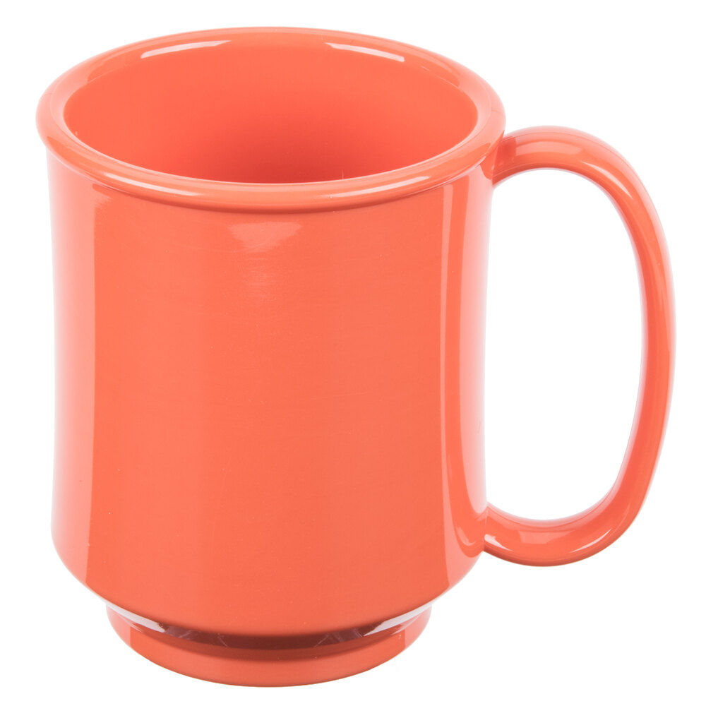 GET SN-104-RO Healthcare 8 oz. Rio Orange Tritan™ Mug - 24/Case