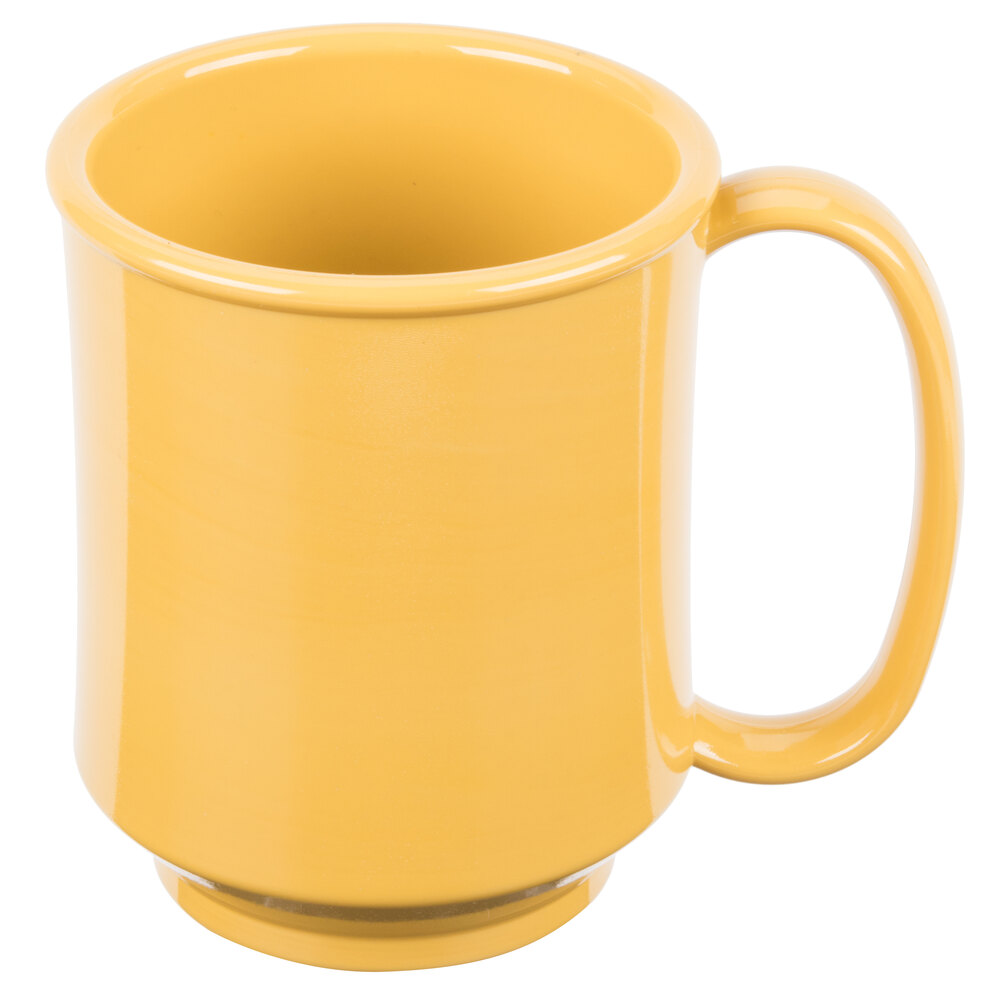 GET SN-104-TY Healthcare 8 oz. Tropical Yellow Tritan™ Mug - 24/Case