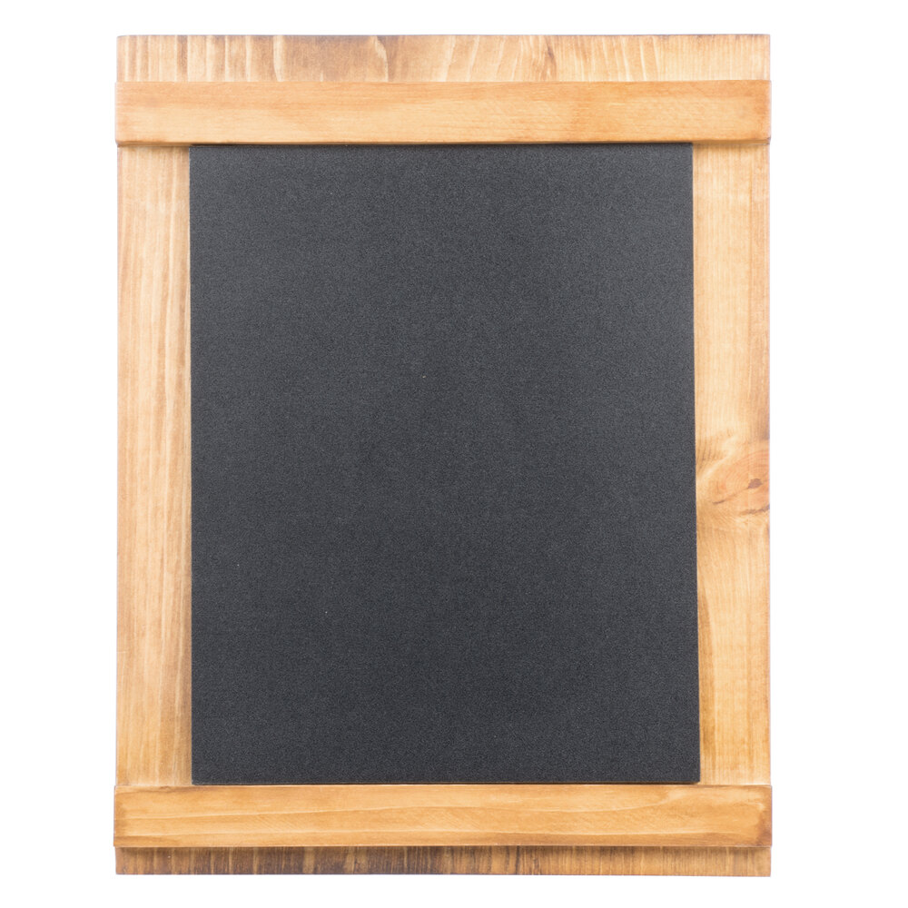 Cal-Mil 3489-811-99 Madera 8 1/2" x 11" Chalkboard Stand with Black Chalkboard