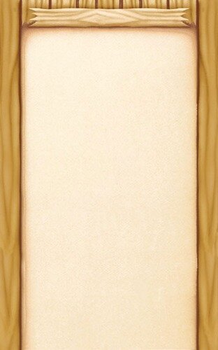 Choice 8 1/2" x 11" Menu Paper - Southwest Themed Saloon Design Middle Insert - 100/Pack