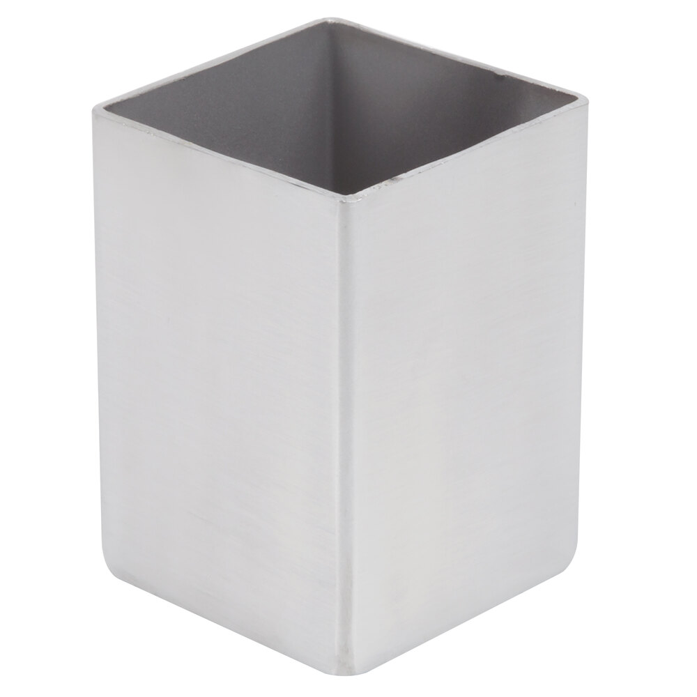American Metalcraft SSPT5 2" x 2" Square Satin Finish Stainless Steel Sugar Packet / Cube Holder