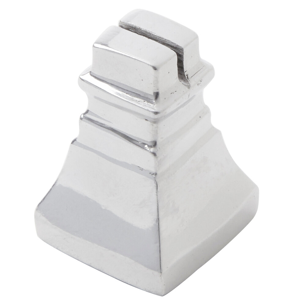 American Metalcraft ALMSQ 1 1/4" Cast Aluminum Tower Card Holder