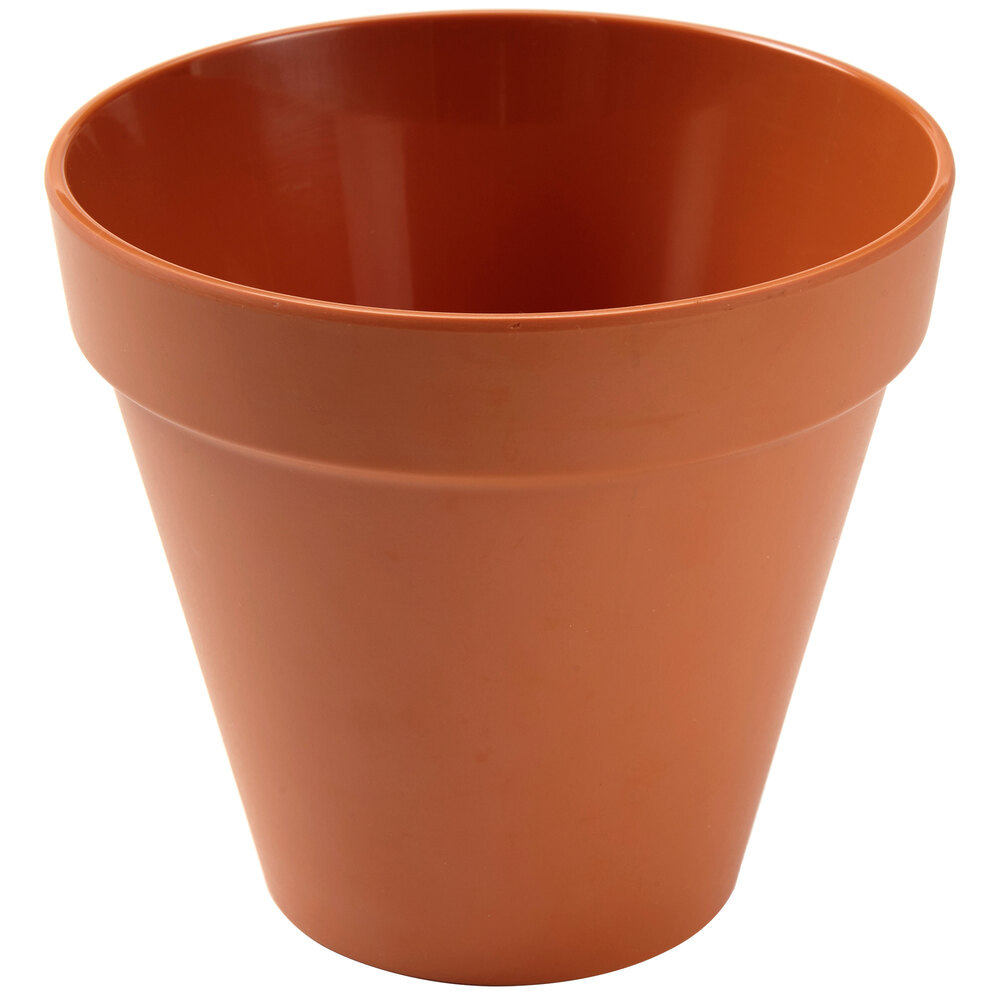 American Metalcraft MELPOT24 24 oz. Terra Cotta Melamine Pot
