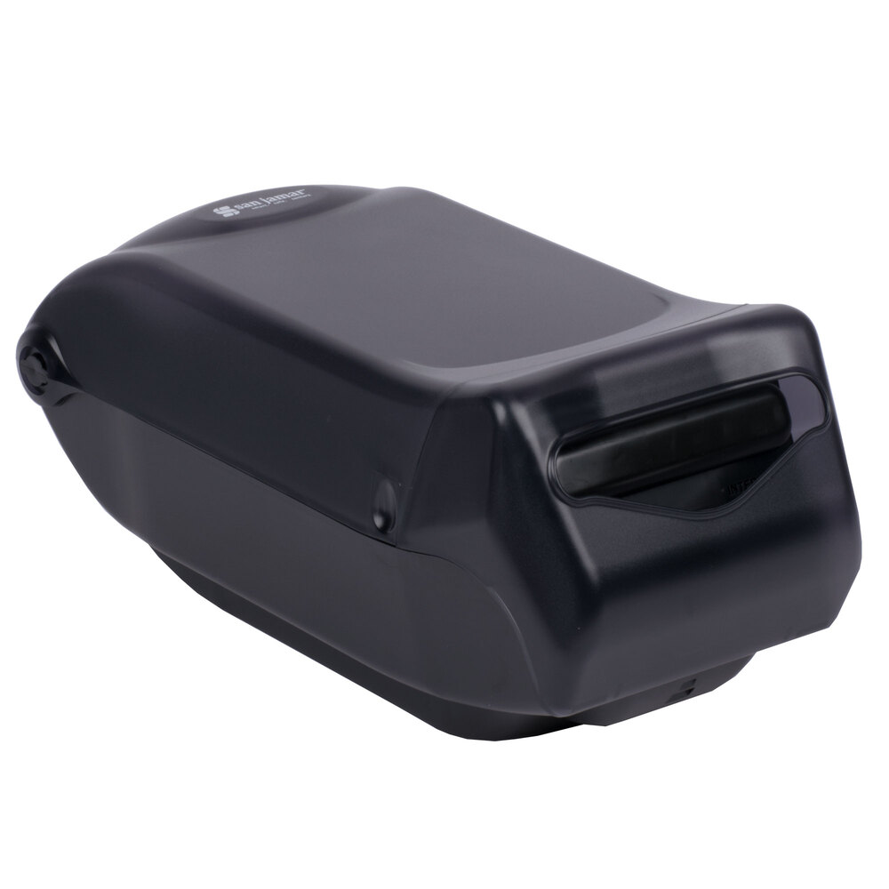 San Jamar H5005TBK Fullfold Venue Countertop Napkin Dispenser with Control Face - Black Pearl