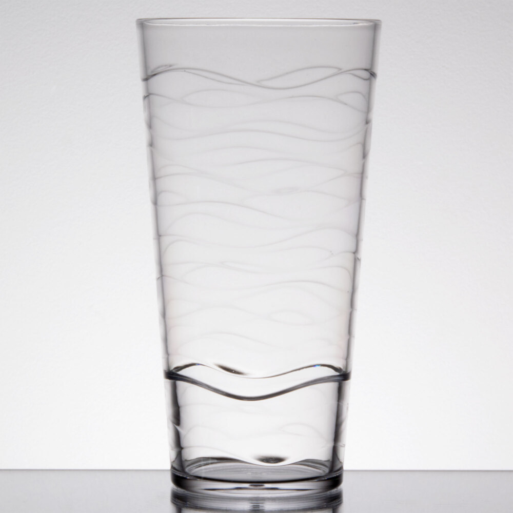 GET SW-1477-CL Stream 20 oz. Clear SAN Plastic Tumbler - 24/Case