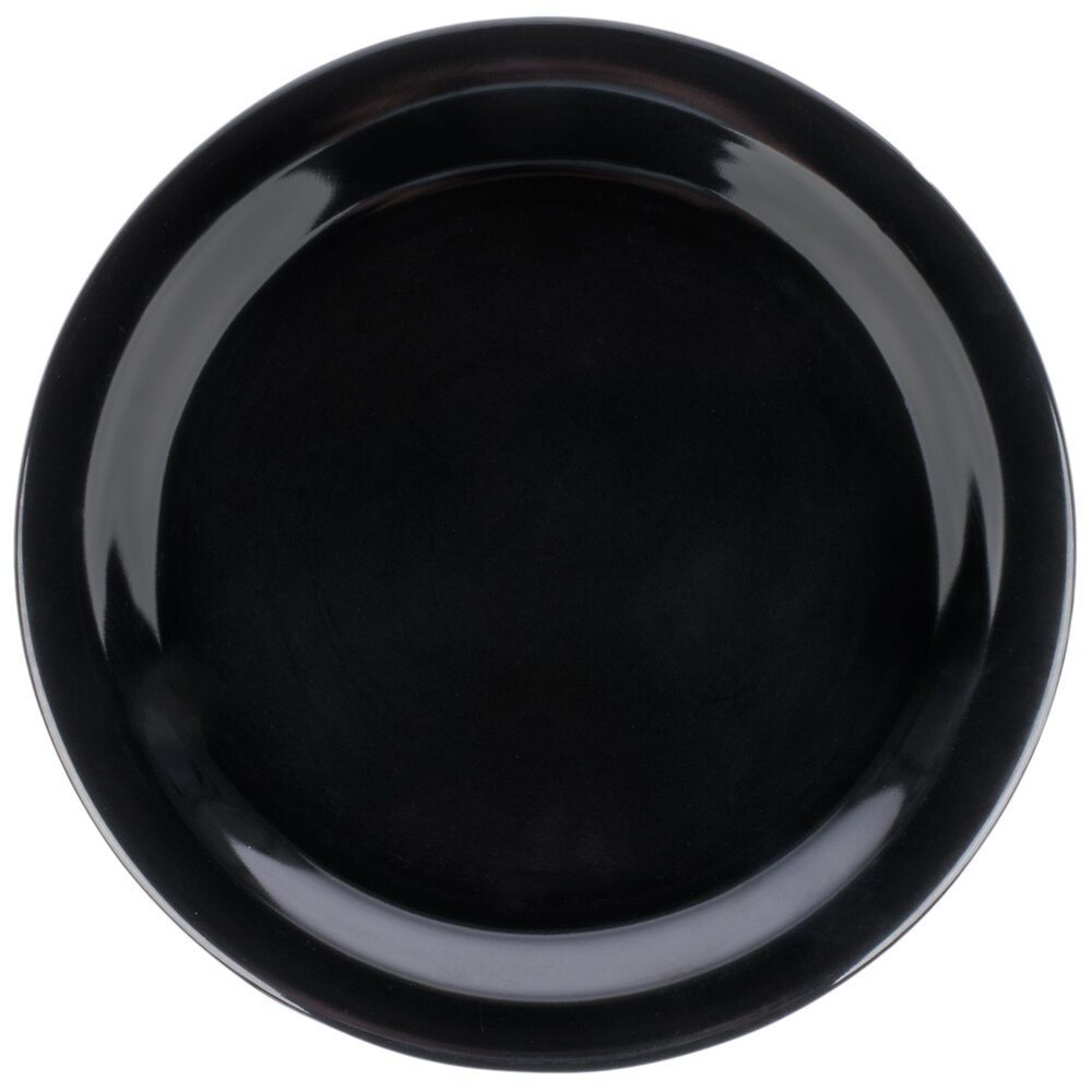 Carlisle 4350103 Dallas Ware 9" Black Melamine Plate - 48/Case