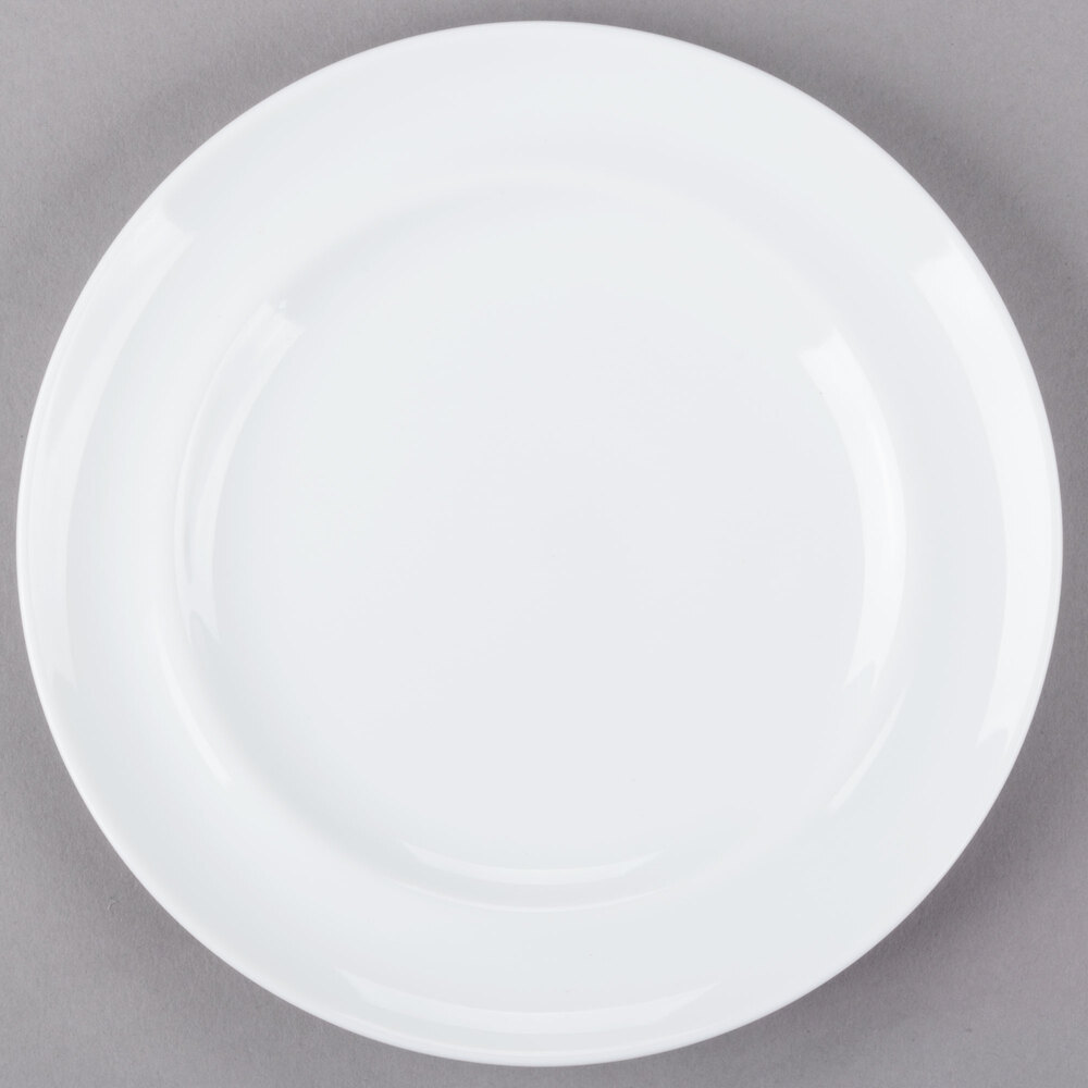 10 Strawberry Street TAV-5 Taverno 7" White Porcelain Plates - 24/Case