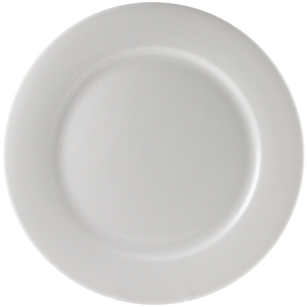 10 Strawberry Street BISTRO-1 Bistro 10 5/8" Bright White Porcelain Dinner Plate - 24/Case