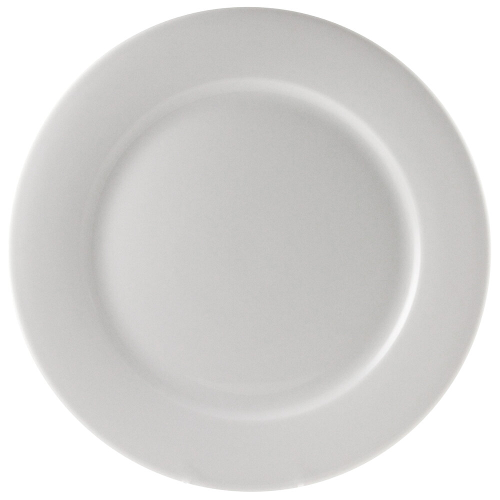 10 Strawberry Street BISTRO-2 Bistro 9" Bright White Porcelain Luncheon Plate - 24/Case