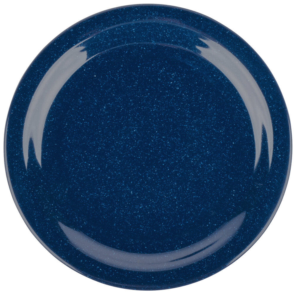 Carlisle 4350135 Dallas Ware 9" Cafe Blue Melamine Plate - 48/Case