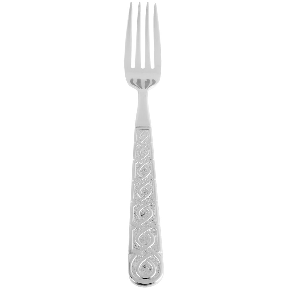 10 Strawberry Street DUB-DF Dubai 8 1/4" 18/0 Heavy Weight Stainless Steel Dinner Fork - 12/Case