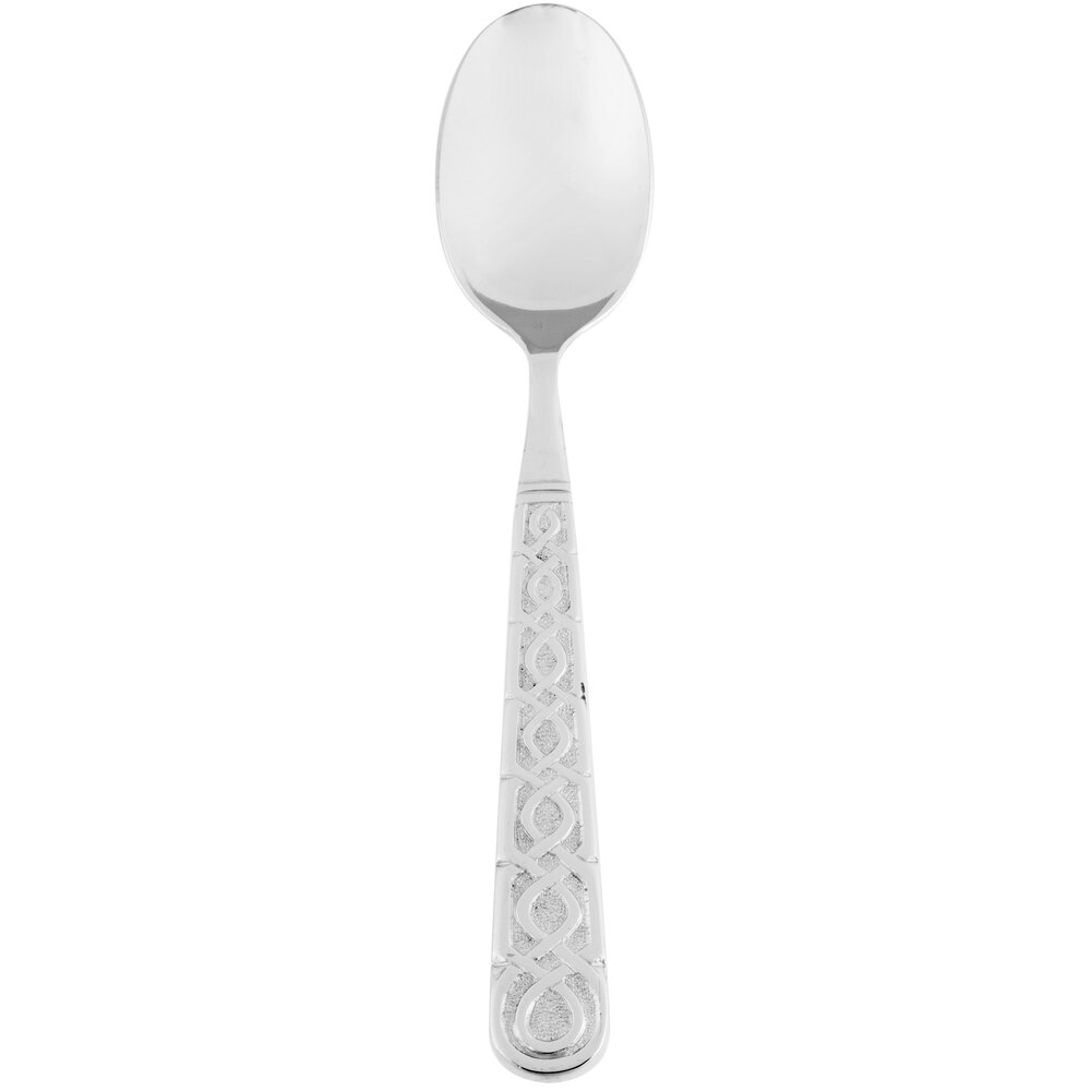 10 Strawberry Street DUB-DS Dubai 8 1/2" 18/0 Heavy Weight Stainless Steel Dinner Spoon - 12/Case