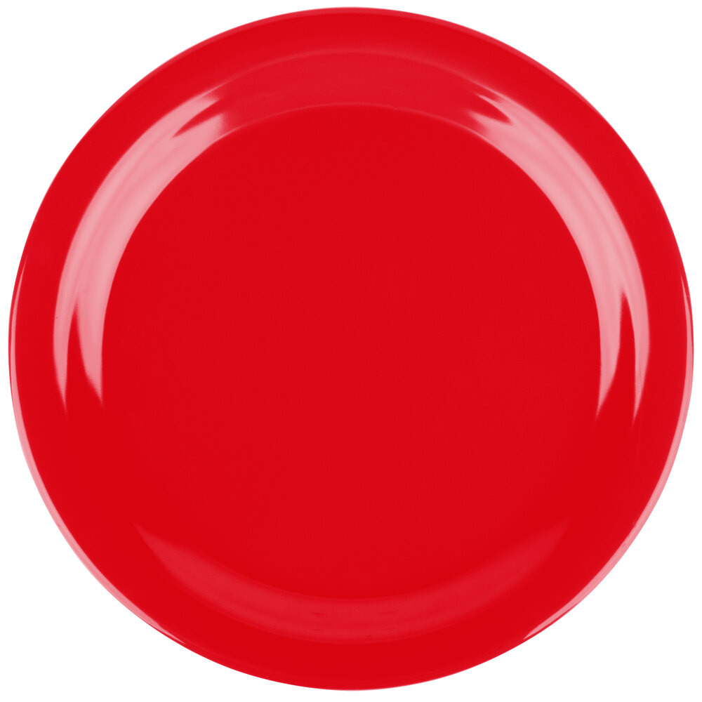 Carlisle 4350105 Dallas Ware 9" Red Melamine Plate - 48/Case