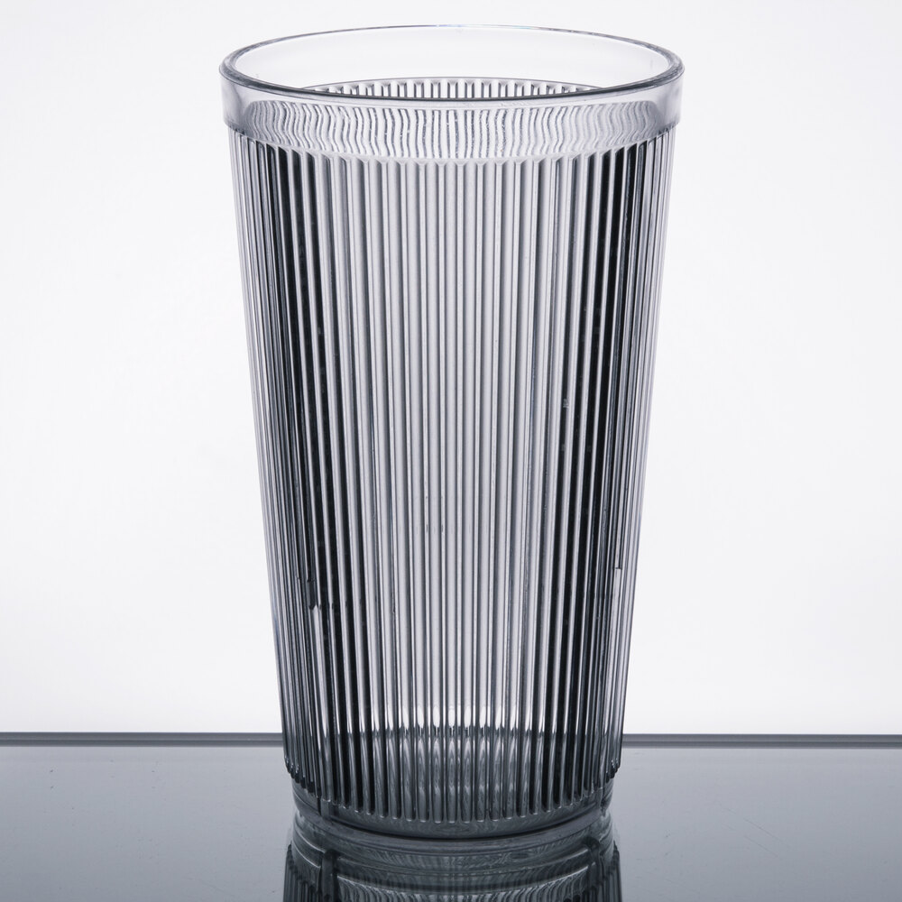 Carlisle 402007 Crystalon Stack-All 20.7 oz. Clear SAN Plastic Tumbler - 12/Case