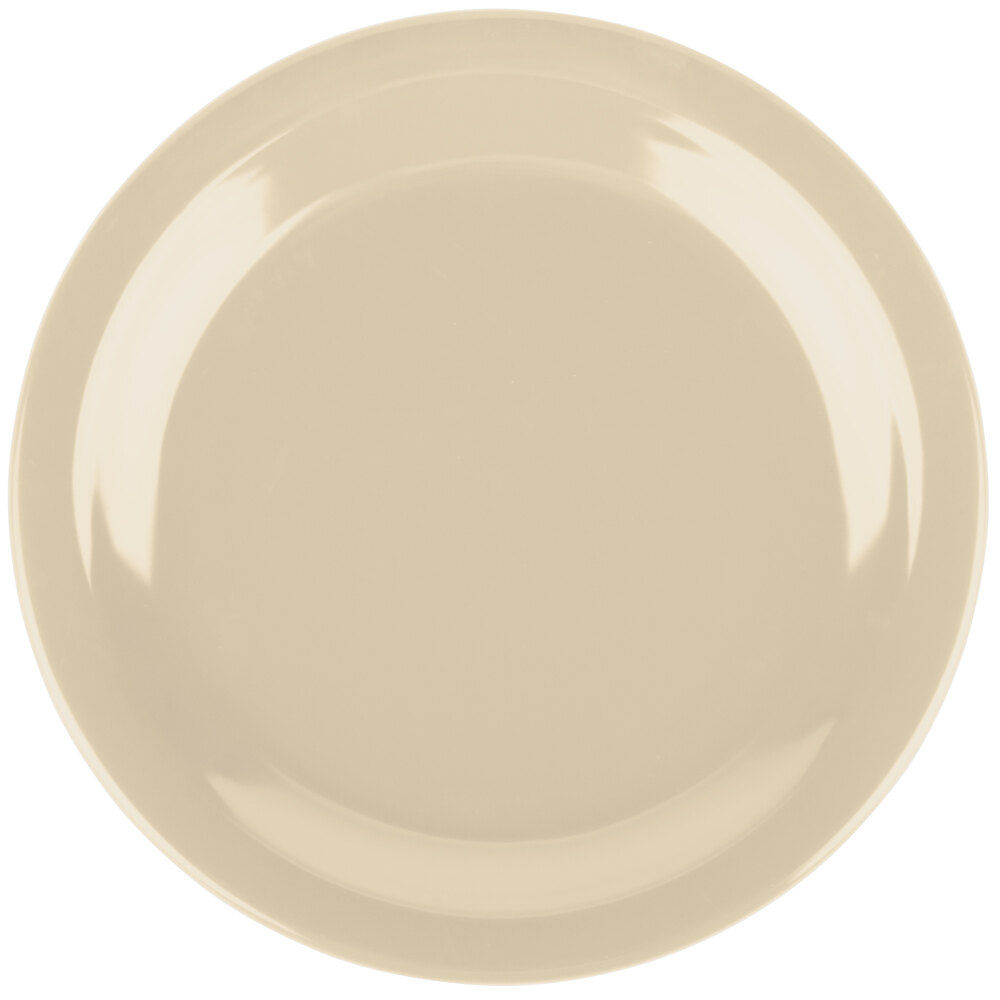 Carlisle 4350325 Dallas Ware 7 1/4" Tan Melamine Plate - 48/Case