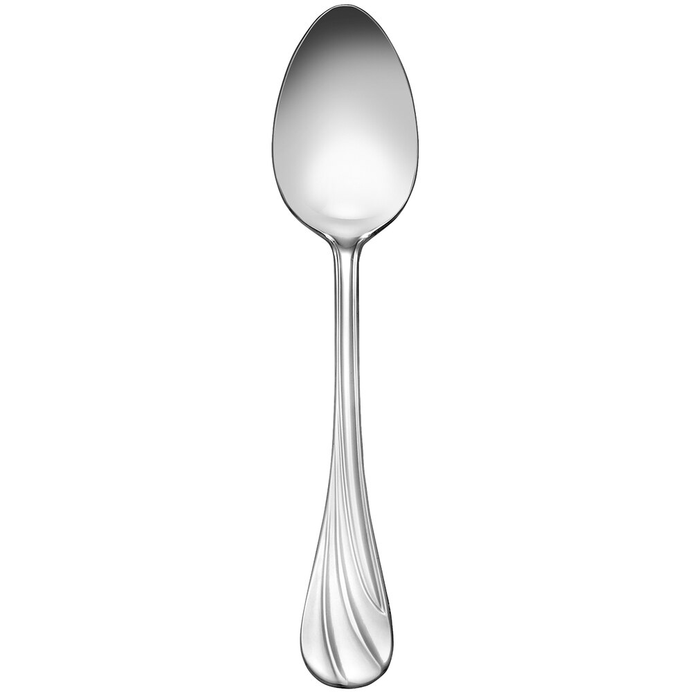Libbey 491 003 Serenade 8" 18/8 Stainless Steel Extra Heavy Weight Tablespoon / Serving Spoon - 12/Case