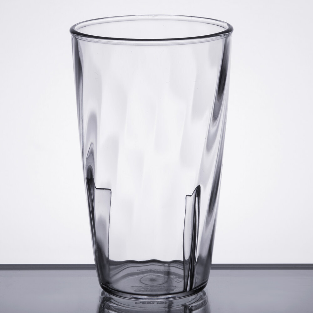Carlisle 4366307 Swirl 8 oz. Clear Polycarbonate Tumbler - 36/Case
