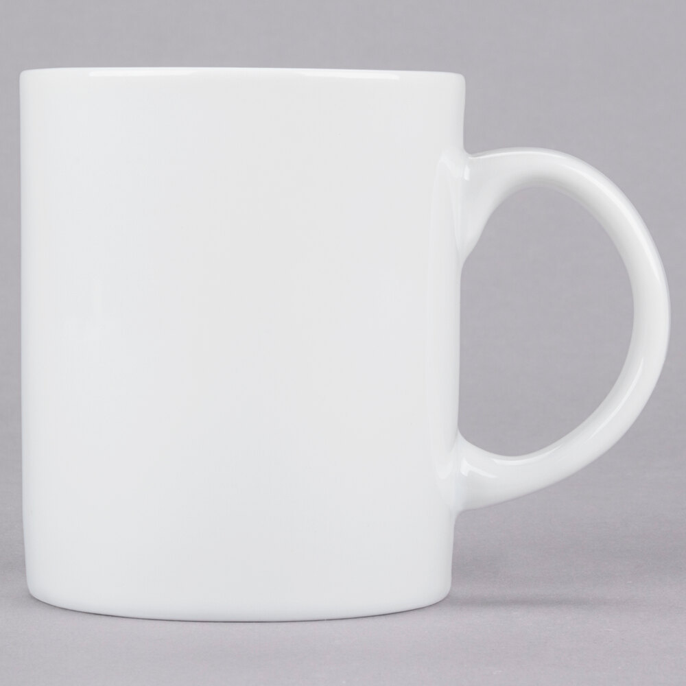 10 Strawberry Street RB0028 Classic White 10 oz. White Porcelain Mug - 24/Case