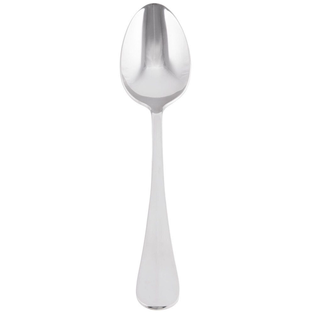 Libbey 100 002 Baguette II 7 1/8" 18/8 Stainless Steel Extra Heavy Weight Dessert Spoon - 36/Case