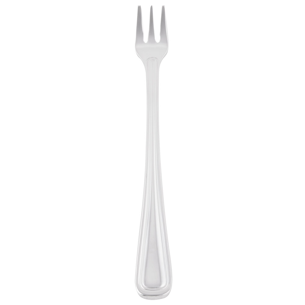 Libbey 101 029 Classic Rim II 5 7/8" 18/8 Stainless Steel Extra Heavy Weight Cocktail Fork - 36/Case